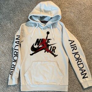 Men’s Nike Air Jordan White Hoodie size Small
